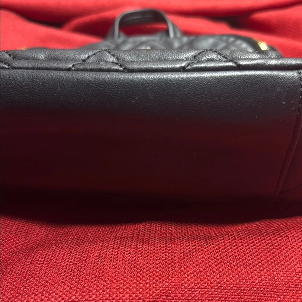 Kate Spade Black and Gold Quilted Backpack - Picture 3 of 11